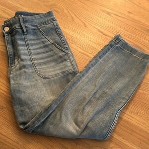 WHBM straight cropped jeans